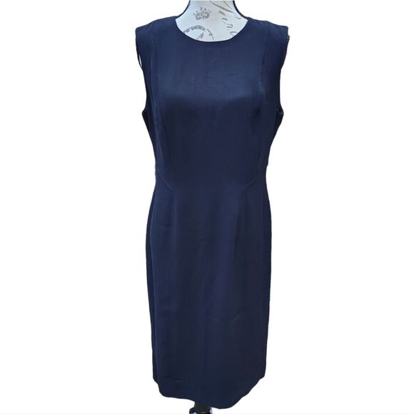 Hobbs -704 Women's London Black Adaline Sheath Dress Size 8 - Picture 2 of 10